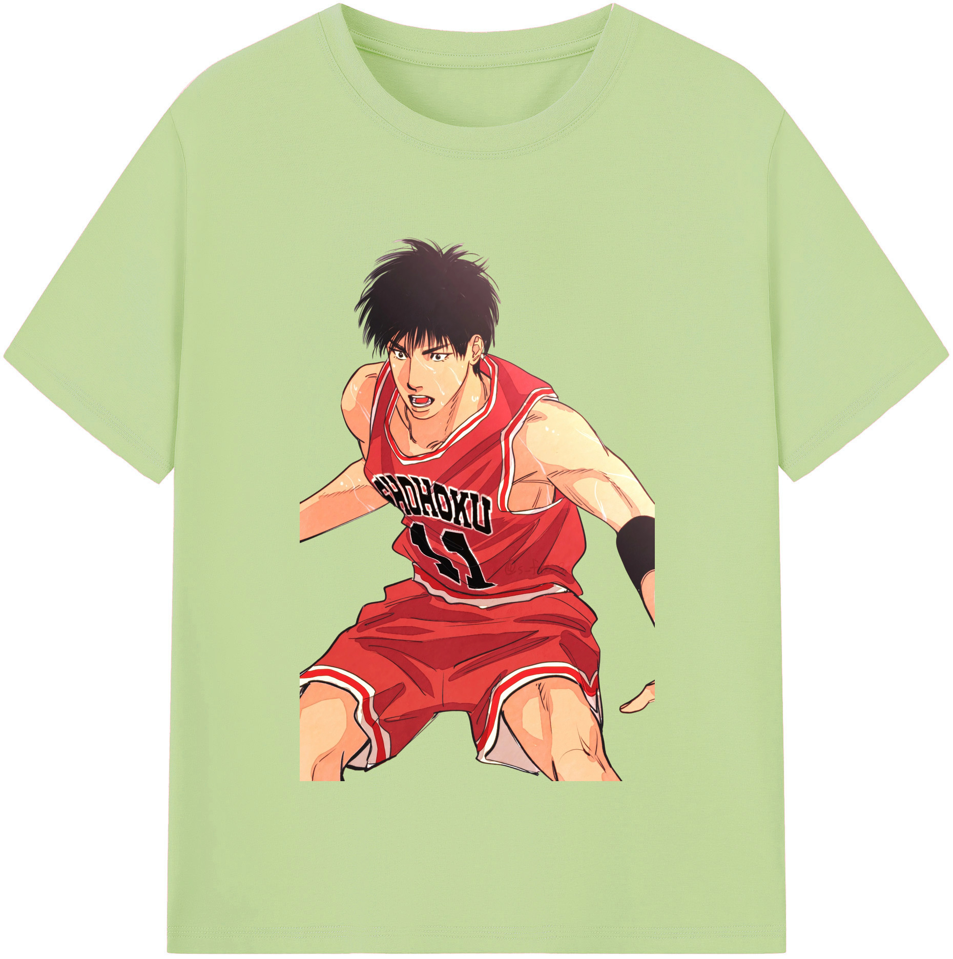 SLAM DUNK／スラムダンク 綿100％半袖Tシャツ（フロントプリント）